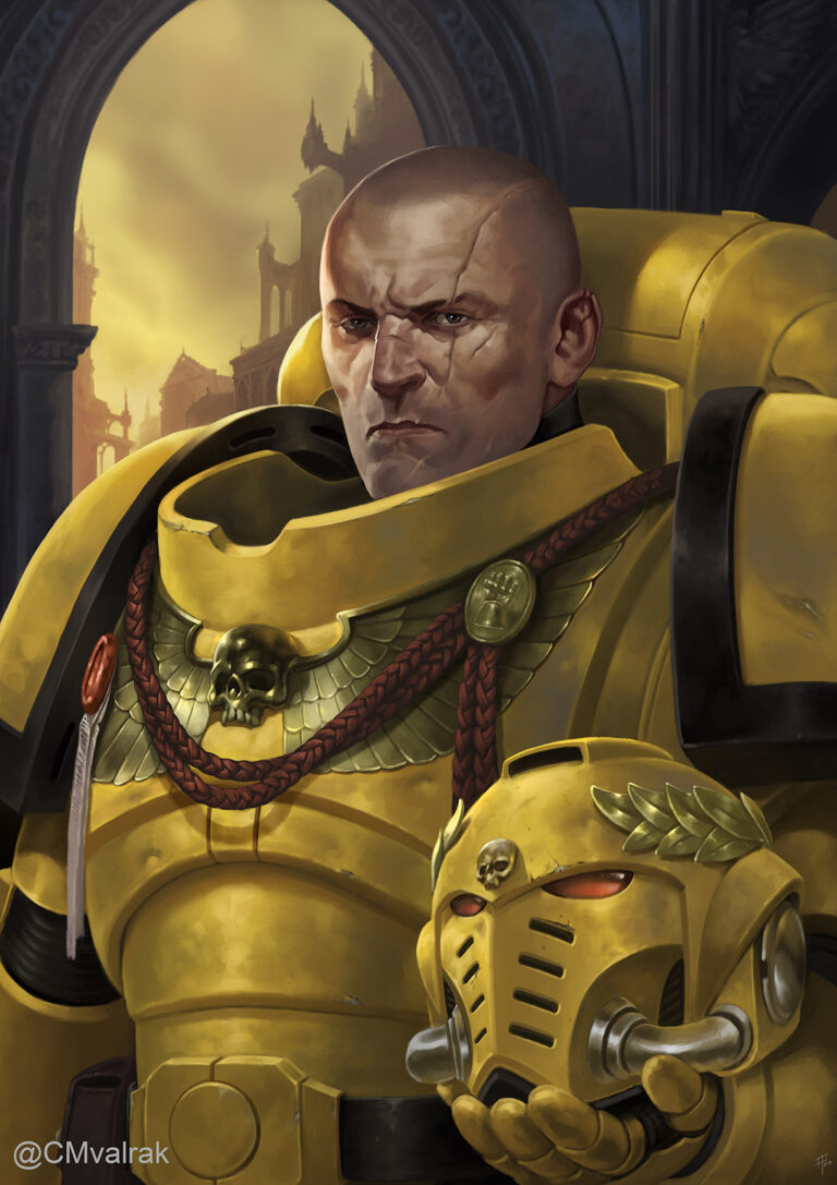 Primaris Chapter Master Valrak by Adrián Prado 
