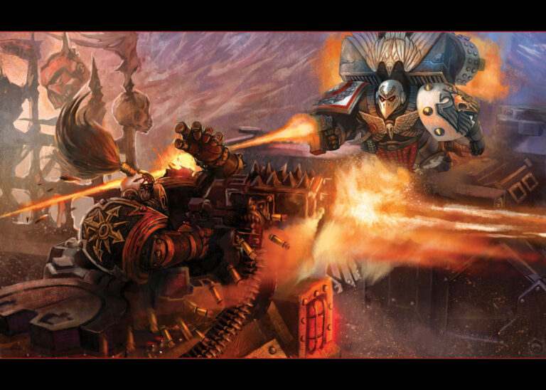 Raven Guard vs Chaos by Jacob Atienza 