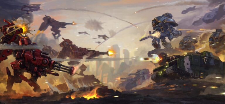 Riptide Battlesuits vs Imperium by Unknown Artists