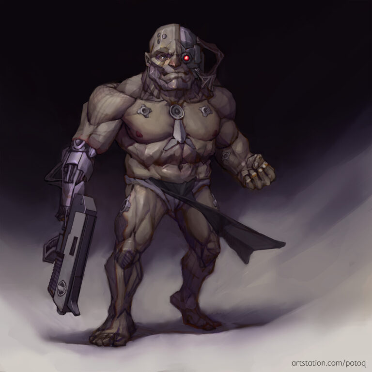 Rogue Trader Space Marine by Alexey Potorochin 