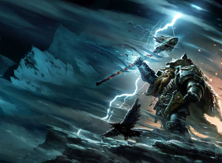 Rune Priest Stormcaller by Raymond Swanland 