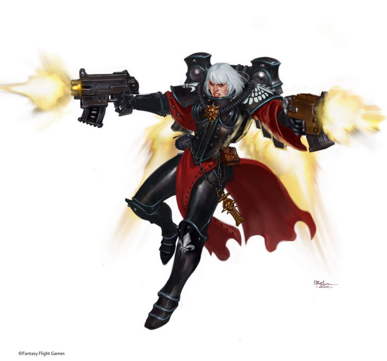 Sisters of Battle: Seraphim by Ilich Henriquez 
