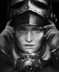 Sister of Battle Portrait by Ksenia Gordeeva