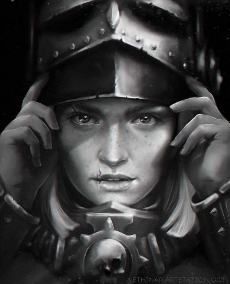 Sister of Battle Portrait by Ksenia Gordeeva 