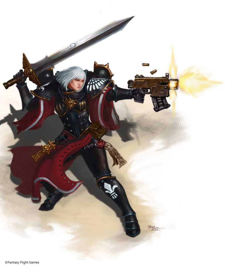 Sisters of Battle: Celestian by Ilich Henriquez 