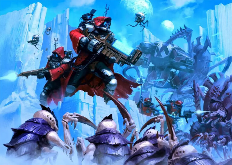 Skitarii vs. Tyranids by Jon Cave 