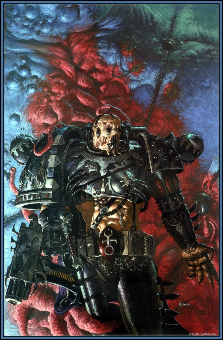 Slaanesh Chaos Marine by Adrian Smith 