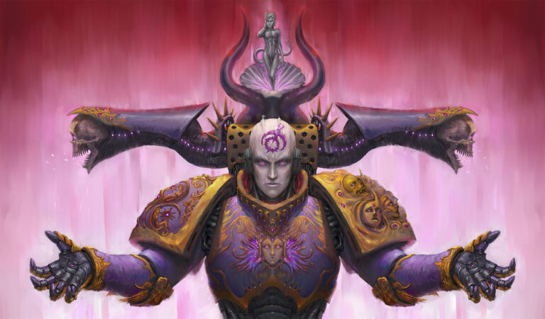 Slaanesh Marine by Váradi Paszkál 