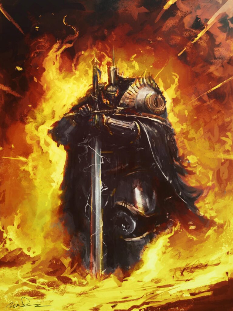 Space Marine in Mark III Armour by Max FitzGerald 