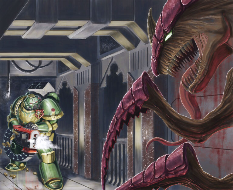Space Marine vs Tyranid by Ben Pannell 