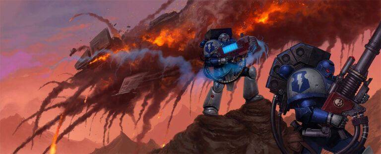 Space Marines by Tony Warne 