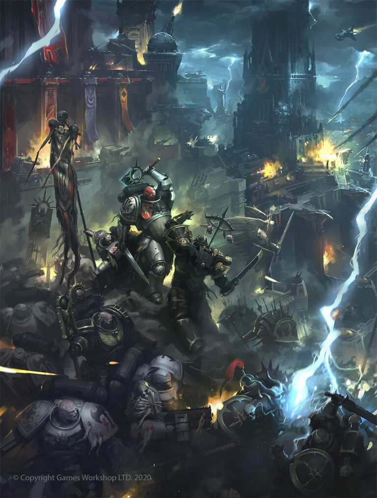 Space Marines Monastery Defense by Jaime Martinez 