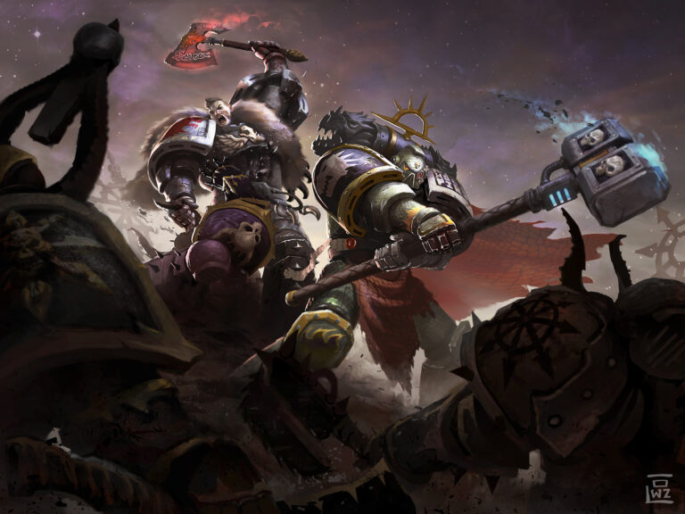 Space Wolf and Salamander by Ricardo Ow Space Wolf and Salamander by Ricardo Ow