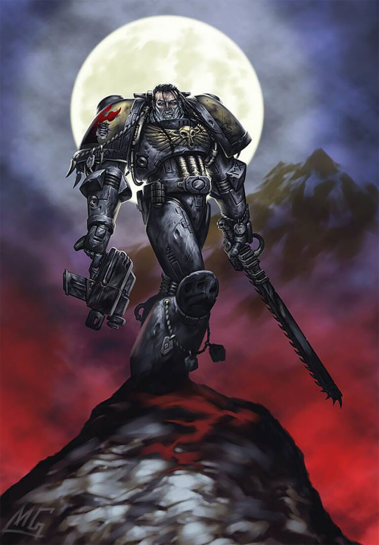 Space Wolves Grey Hunter by Mark Gibbons 