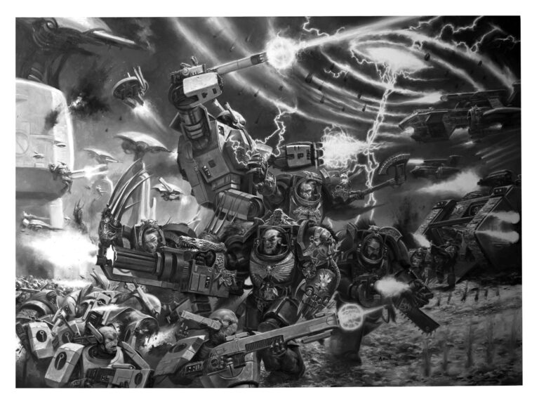 Space Wolves vs. T’au by Adrian Smith 