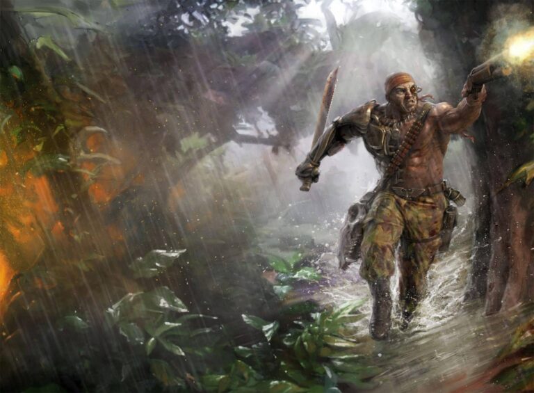 Straken: Catachan Jungle Fighters by Stefan Kopinski