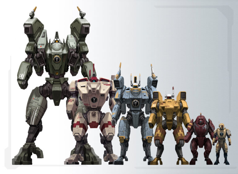 T’au Battlesuits by Tze Kun Chin 