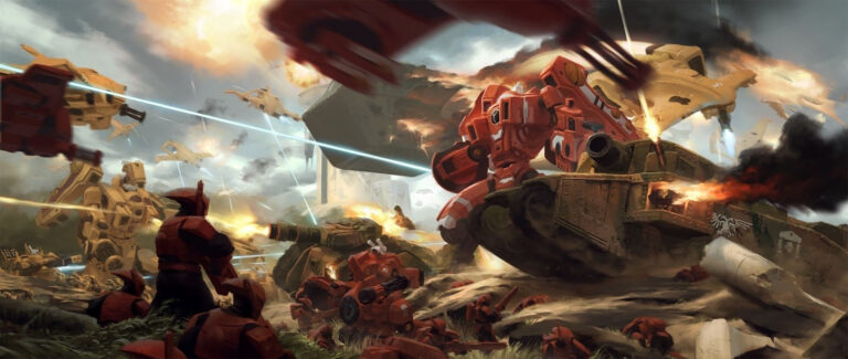 T’au vs Imperial Guard by JiHun Lee