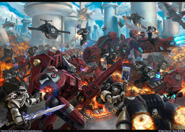 T’au vs Raven Guard by David Sondered 