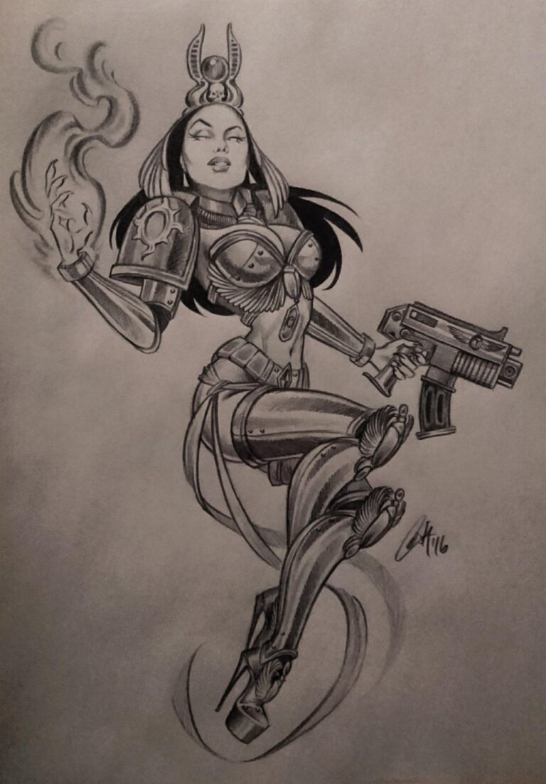 Thousand Sons Pinup by Cecilia Murillo Valdez 