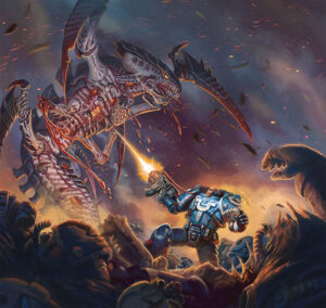 Trygon vs Ultramarine by Jacob Atienza 
