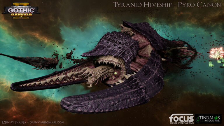 Tyranid Hiveship – Pyro Canon by Dinny Nanja