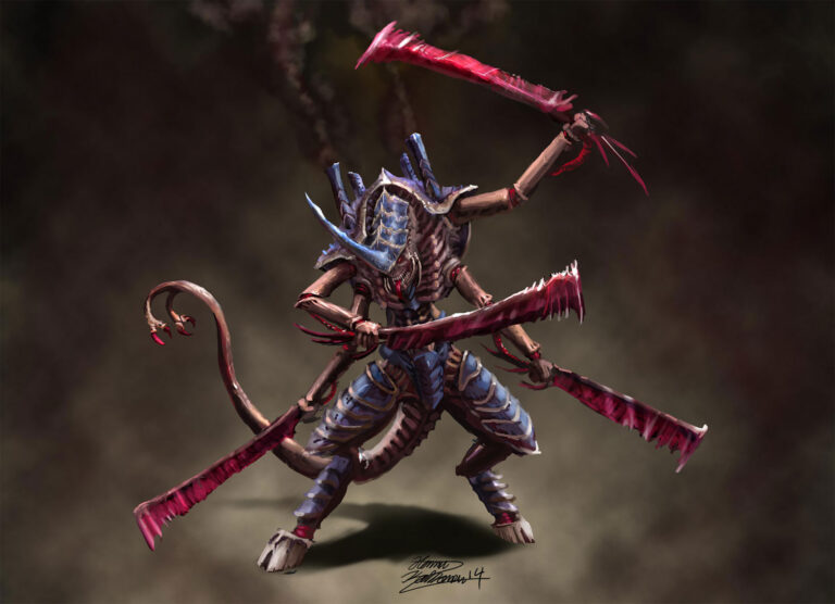 Tyranid Swarmlord by Hannu Kokkonen 
