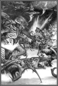 Tyranids vs Space Marine Scouts by Adrian Smith