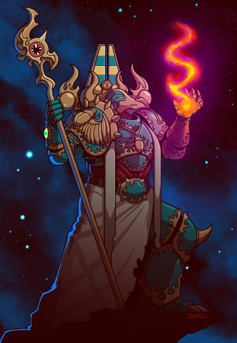 Tzeentch Sorcerer by Taylor Schmidt 