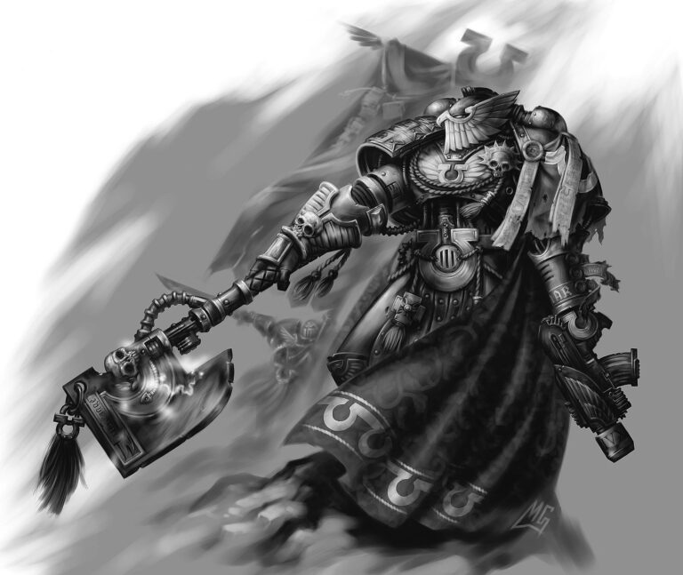 Ultramarine Honour Guard by Mark Gibbons 