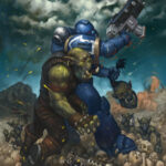 Ultramarine vs Ork by Nick Chamagua (kalian999999)