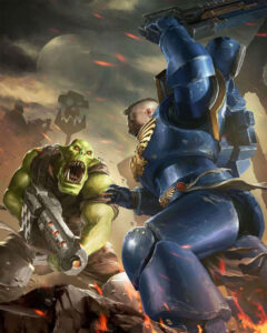 Ultramarine vs Ork by Theis Møller Jacobsen Ultramarine vs Ork by Theis Møller Jacobsen