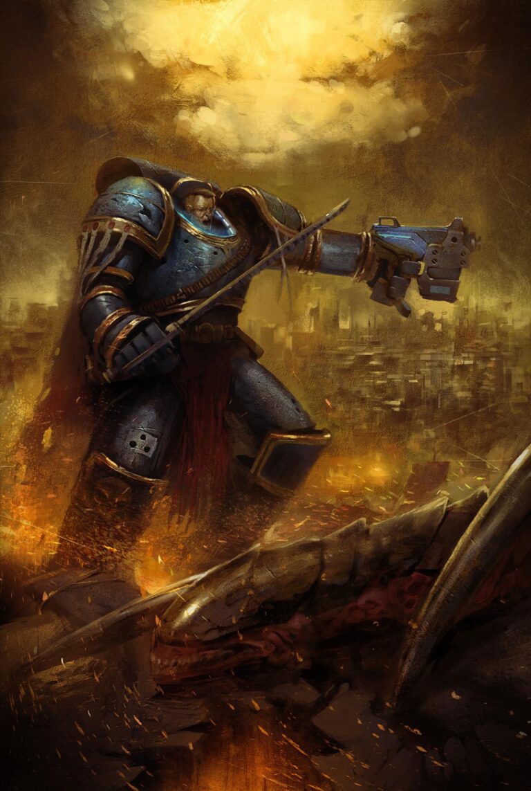 Ultramarine vs Tyranids by Stanislav Dikolenko 