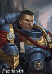 Ultramarines Honour Guard by Adrián Prado 