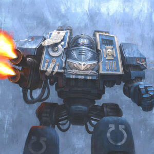 Ultramarines Venerable Dreadnought by Eduard Gogolev 