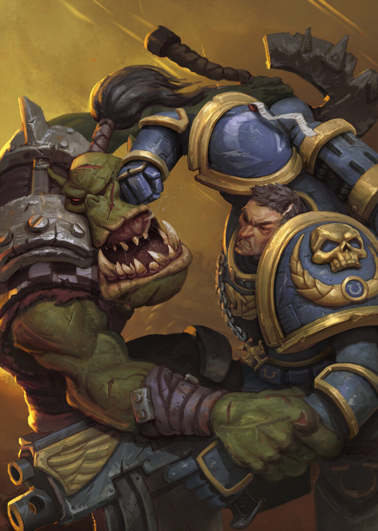 Ultramarines vs Orks by Artur Mukhametov 