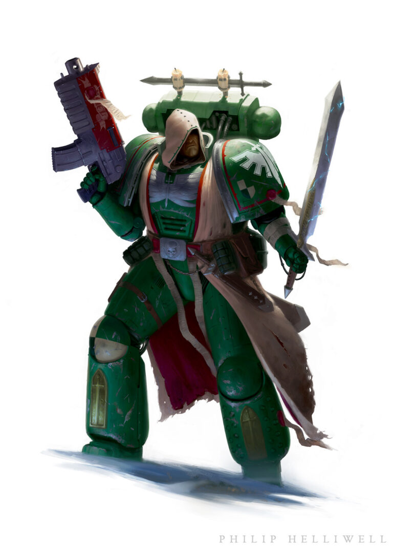 Veteran Nael, Dark Angel by Philip Helliwell 