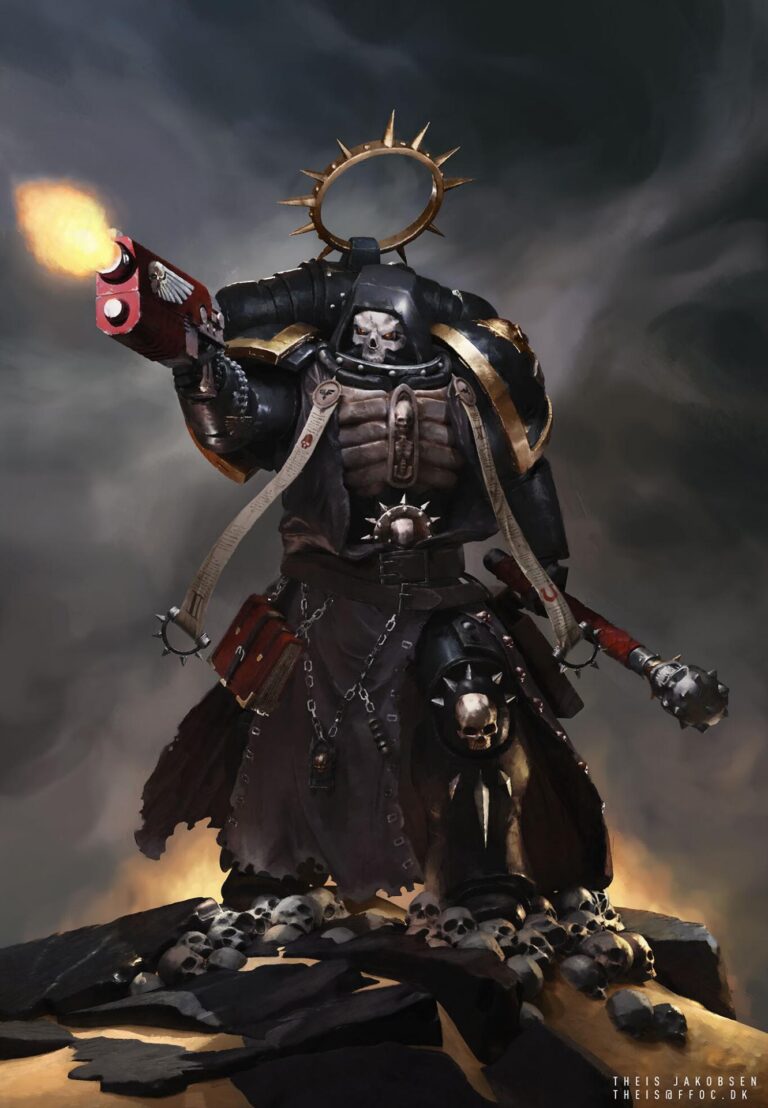 Warhammer Chaplain by Theis Møller Jacobsen 