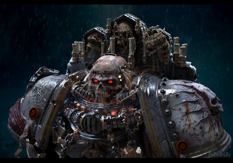 Warhammer Chaplain by Pavel Zolotko 