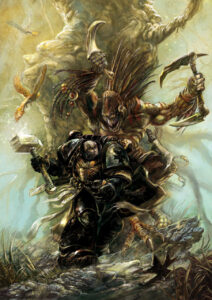 Black Templar vs Kroot by Vincent Devault