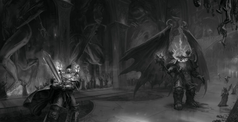 Anax Temidennus vs Demonic Lorgar by Ruslan Korovkin 