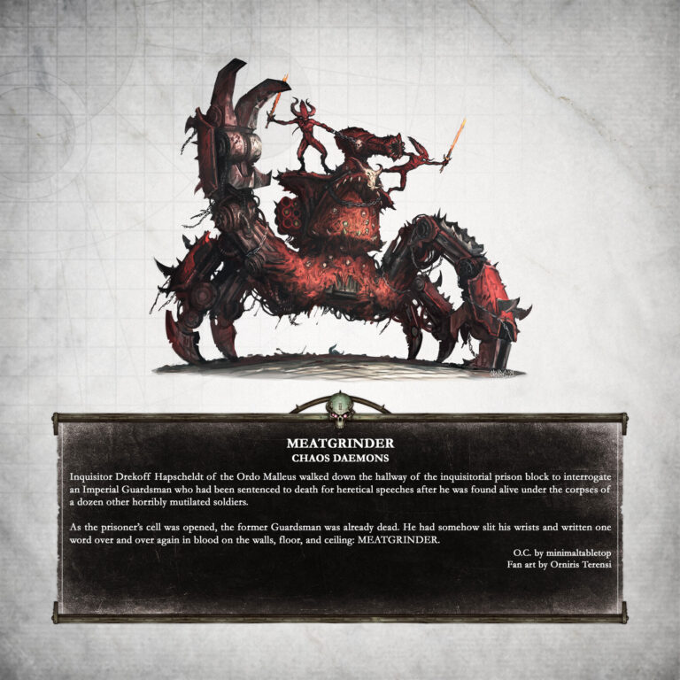 Chaos Daemons Meatgrinder by Orniris Terensi 