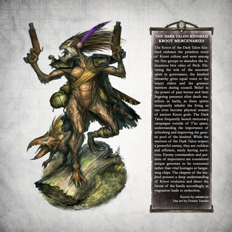 Kroot Mercenaries by Orniris Terensi 