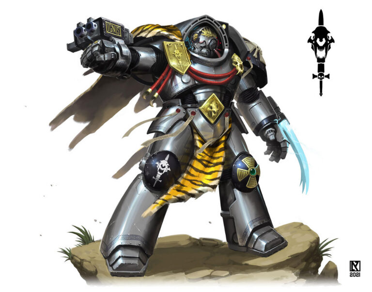 Space Marine Commander by Nicholas Kay 