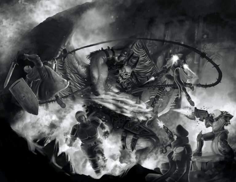 Bloodthirster Battle by Keith Farrell