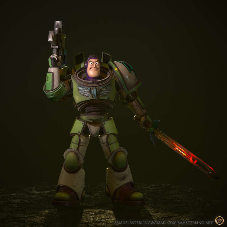 Buzz Lightyear Space Marine by Samuel Sterling 