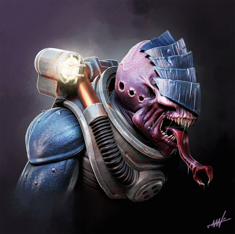 Genestealer Cultist by Martijn Willemse 