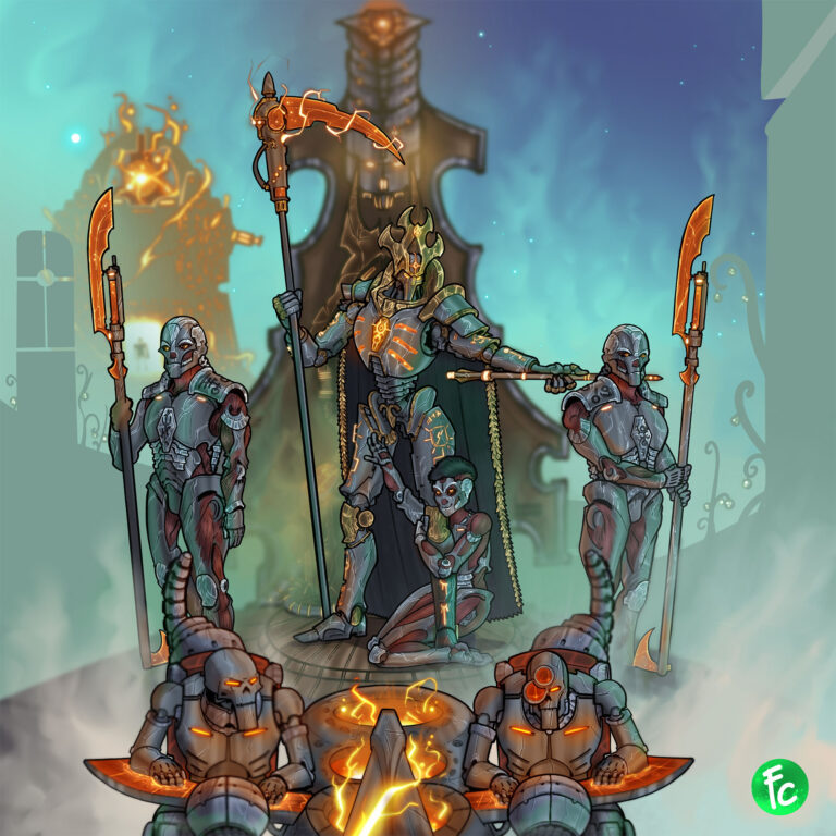 Necron Lord by Fabrizio Carminati 