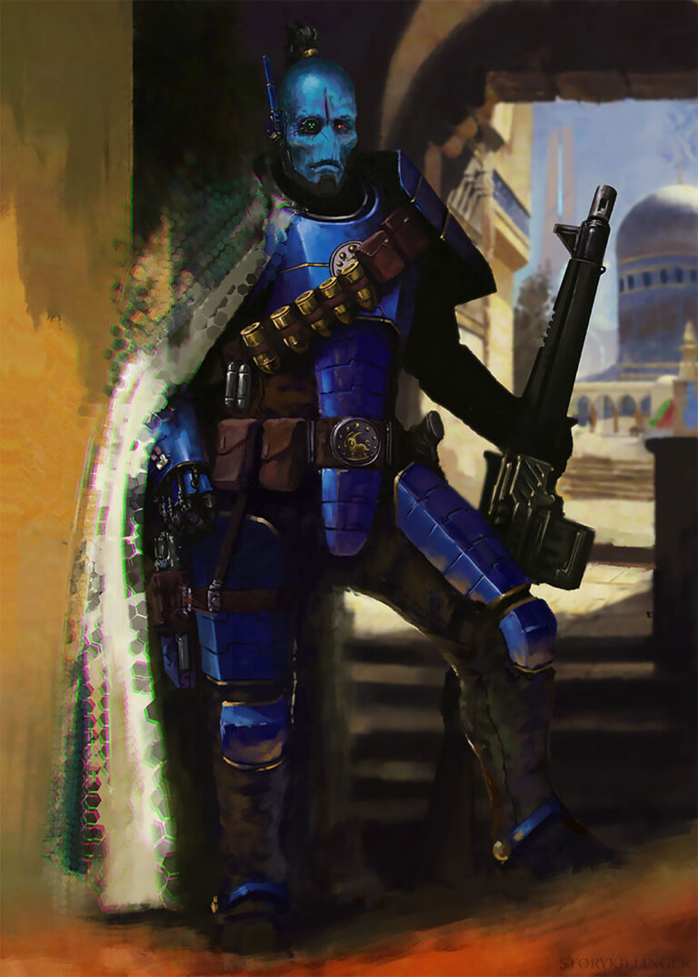 T’au Warrior by Stefan Ristić 