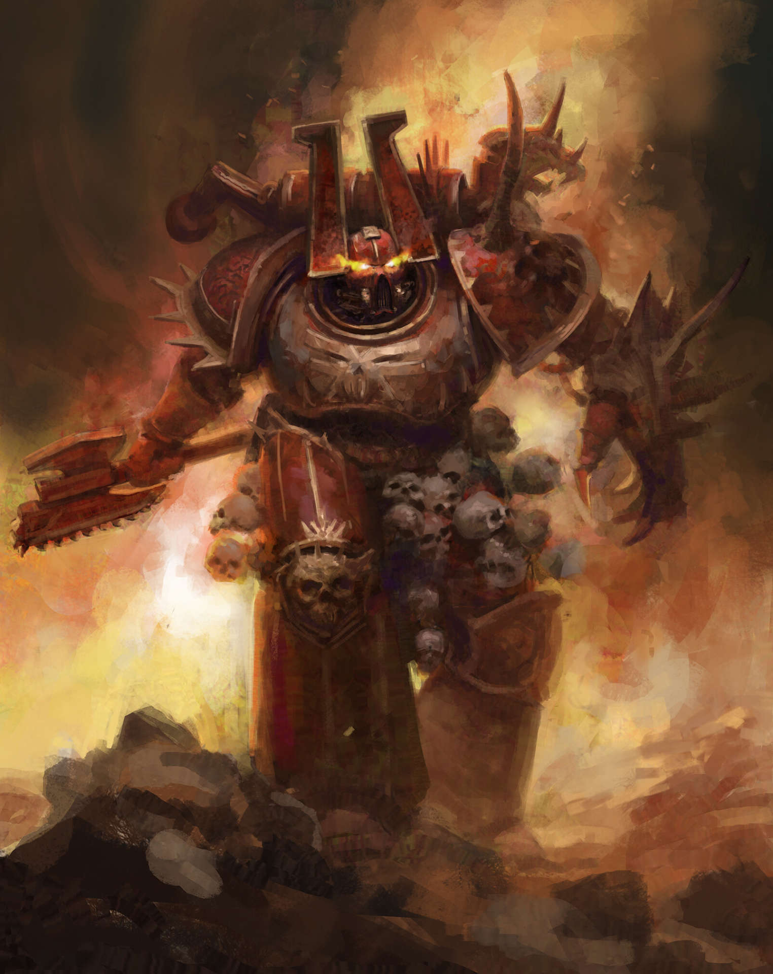 Khorne Berzerkers Art Games Workshop Chaos Marines Khorne Berserkers